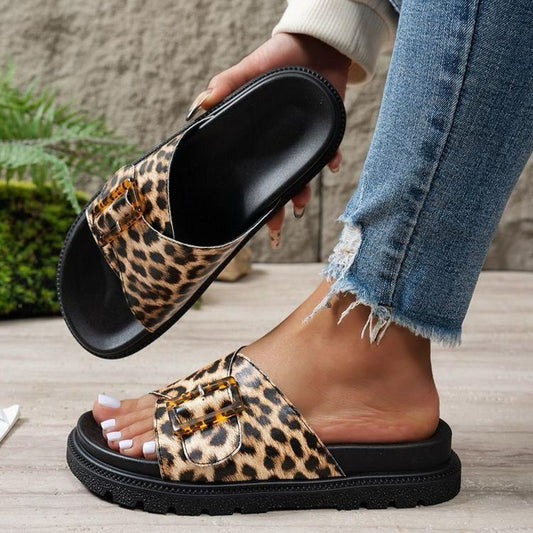 #3 Linora Sandalen Leopardenmuster - Linora