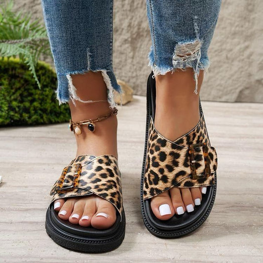 #3 Linora Sandalen Leopardenmuster - Linora