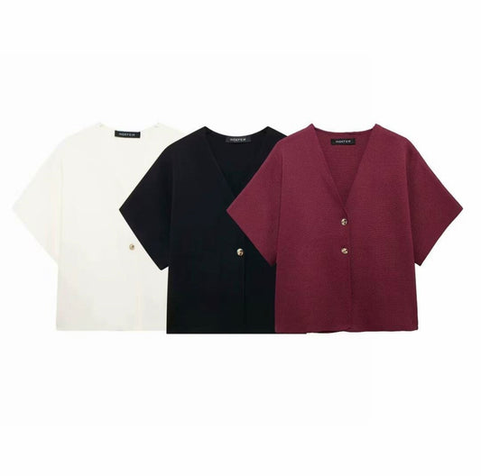 #18 Linora Kurzarm Pullover - Linora